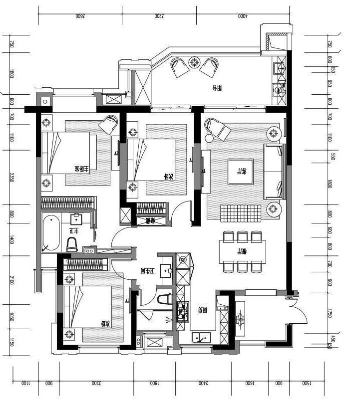 南通装修案例欧美简约小居 苏建阳光新城